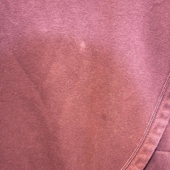 Athleta Cozy Karma Asym Pullover Sweatshirt Burgundy - Picture 14 of 14